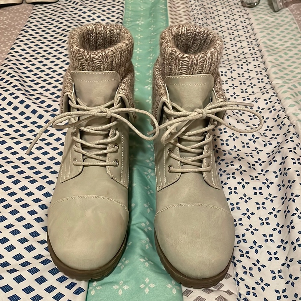 Green Winter Booties